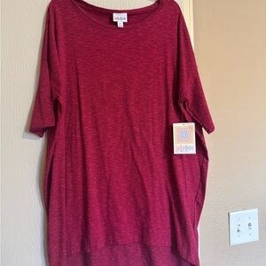 LuLaRoe Red Tunic Top
